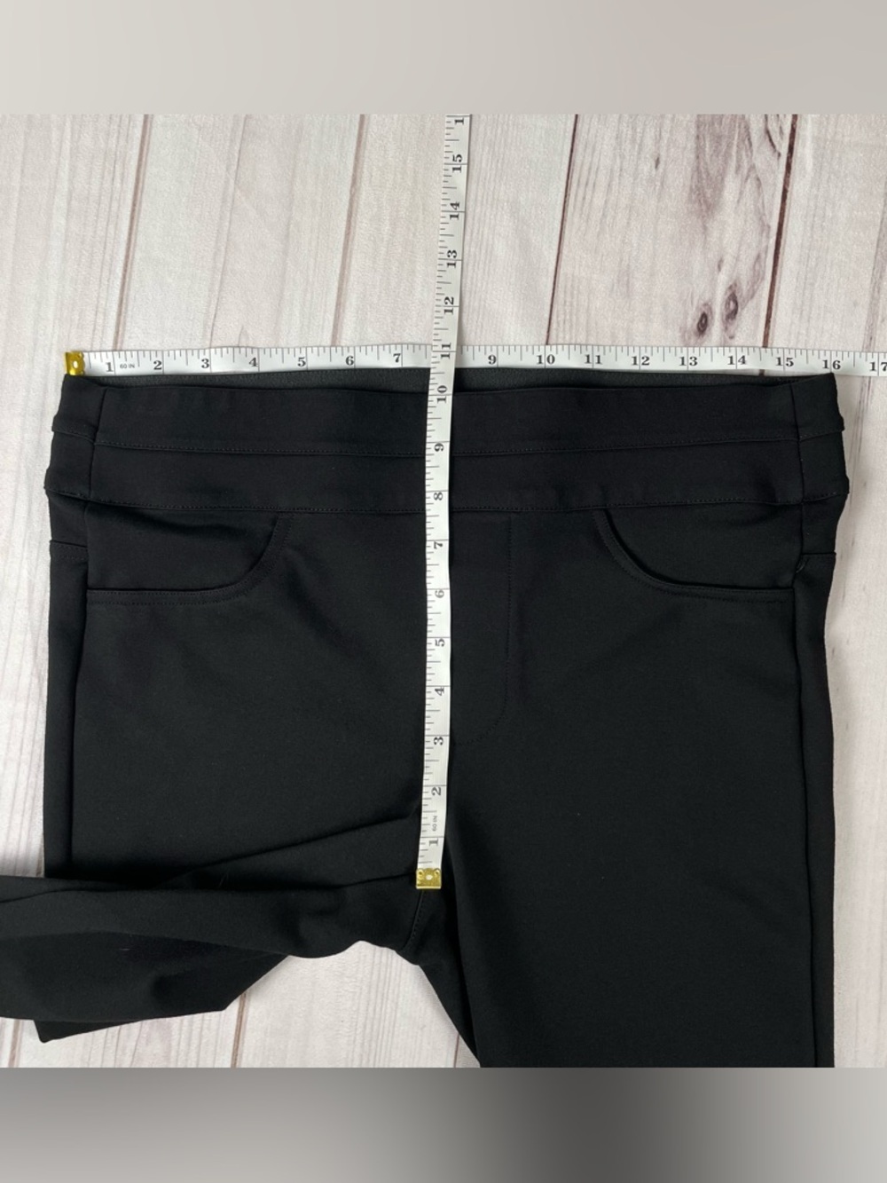 Wit & Wisdom Ab Solution Pull on Ponte Knit Skinny Pants Jeggings Womens L Black - Picture 12 of 15